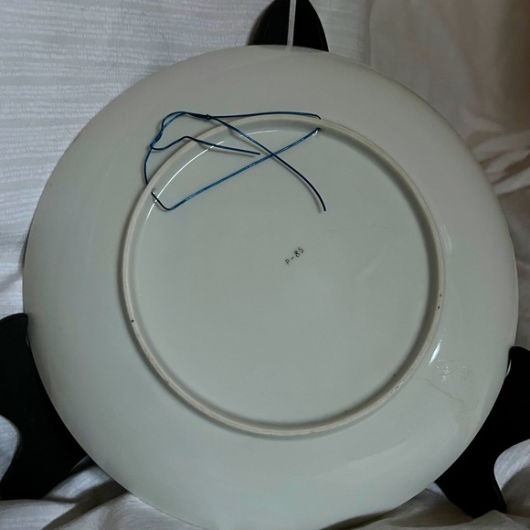 Norcrest Japan P-85 Winter Scene with Bridge Display Plate (Vintage 1950’s) - Picture 4 of 4